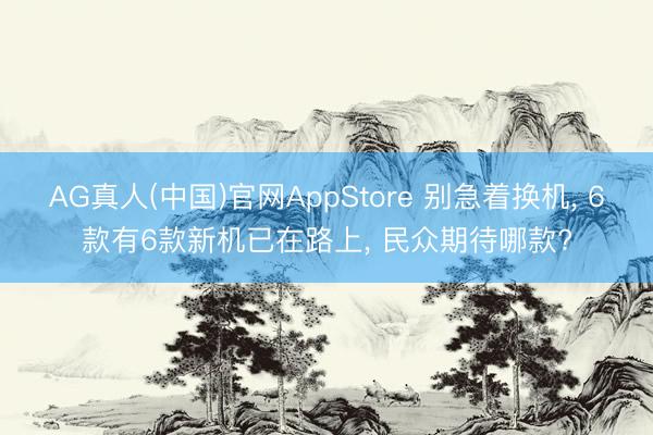 AG真人(中国)官网AppStore 别急着换机, 6款有6款新机已在路上, 民众期待哪款?